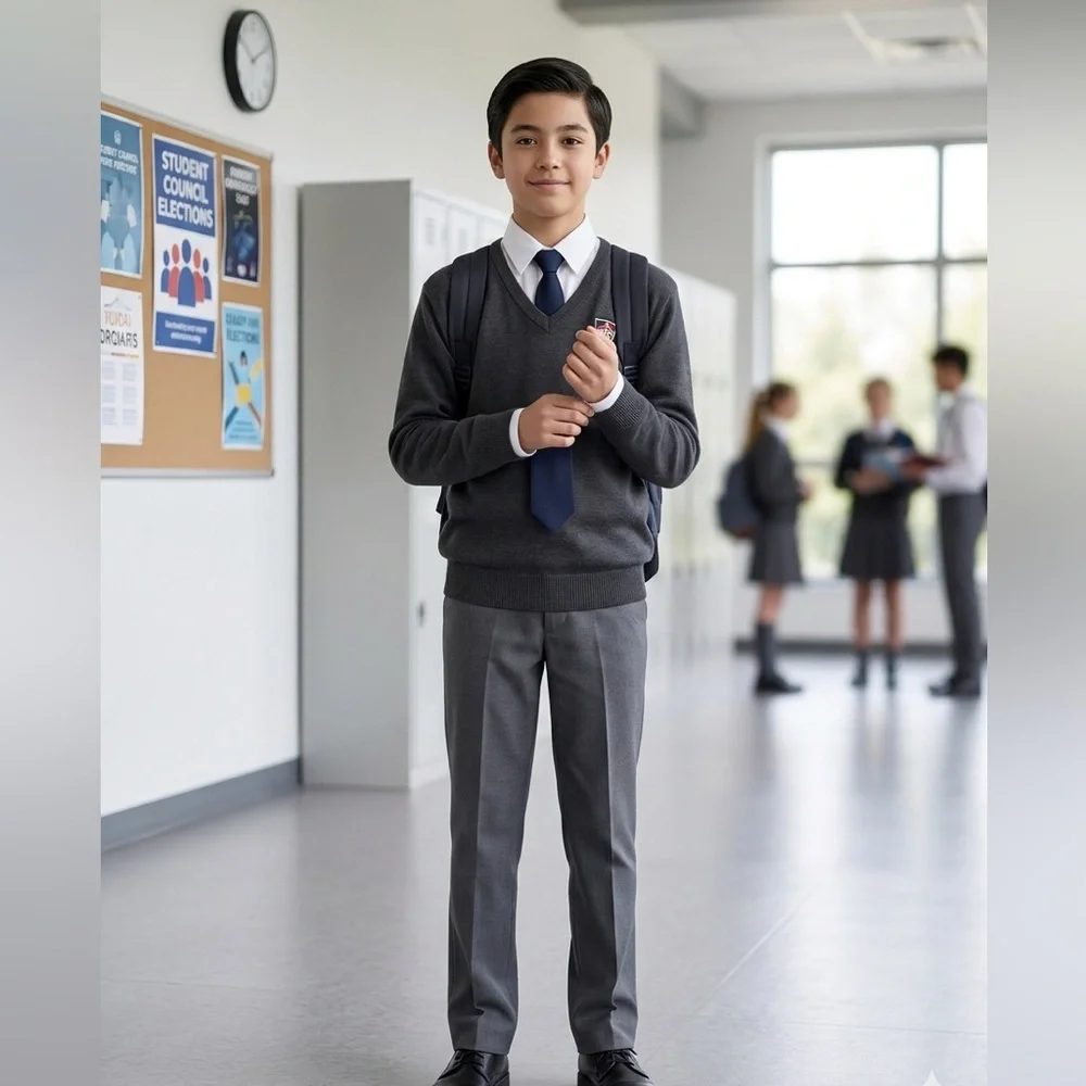 Junior High Private School Uniform Navy Necktie